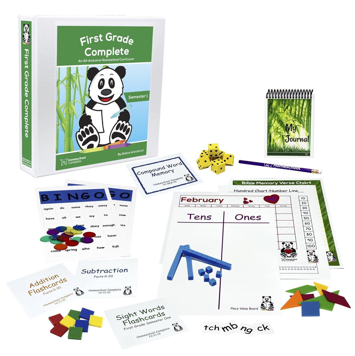 First Grade Complete Semester One Bundle (Faith-Based)